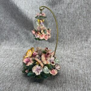 Vintage Sankyo Fairy Butterfly Music Box Lady Bugs Whimsy Fairycore